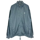 【中古】 【送料無料】 古着 メンズLL new balance/ニューバランス トラックジャケット ジャージ フルジップ スポーツ ウォーキング グレー/ブラック 71140