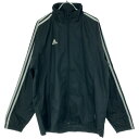 【中古】 【送料無料】 古着 メンズL adidas/アディダス 裏メッシュ ウインドブレーカー トラックジャケット スポーツ ブラック/ホワイト P64867