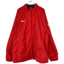 【中古】 【送料無料】 古着 メンズXO PUMA/プーマ 裏起毛 ウインドブレーカージャケット ジップ スポーツ レッド/ブラック/ホワイト P12019