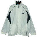 【中古】 【送料無料】 古着 メンズM PUMA/プーマ 裏メッシュ ウインドブレーカー トラックジャケット スポーツ ホワイト/グレー/ネイビー P42007
