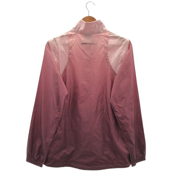 【中古】 【送料無料】 古着 メンズM NIKE/ナイキ 裏メッシュ ウインドブレーカージャケット ゴルフウェア 防寒 ジップ ピンク 402315-610