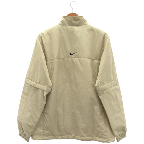 【中古】 【送料無料】 古着 メンズXL NIKE/ナイキ 中綿 ジャケット ゴルフウェア ジップ 袖取り外し可 防寒 ゴールド系/ブラック 634520-244