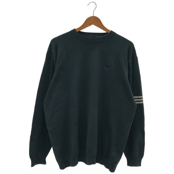 【中古】 【送料無料】 古着 メンズO adidas/アディダス ニットセーター ゴルフウェア 長袖 防寒 ブラ..