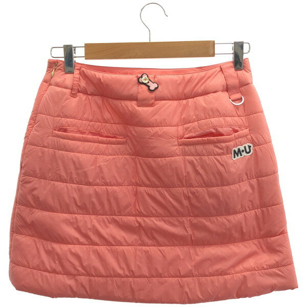 【中古】 【送料無料】 古着 レディース42 M・U SPORTS/エムユースポーツ 中綿 スカート ゴルフウェア ピンク 801H8560K