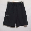 【中古】 【送料無料】 古着 メンズSM UNDER ARMOUR/アンダーアーマー クロスハーフパンツ スポーツ ジョギング フィットネス ランニング ブラッ...