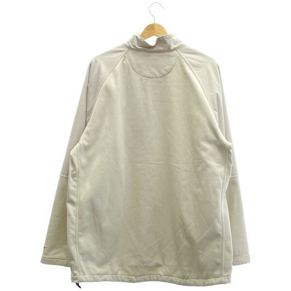 【中古】 【送料無料】 古着 メンズL NIKE/ナイキ 裏フリース ハーフジップ スウェットトップ ゴルフウェア 長袖 防寒 グレー