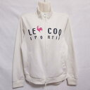 【中古】 【送料無料】 古着 レディースL le coq sportif/ルコックスポルティフ トラックジャケット ジャージ フルジップ スポーツ カジュアル ...