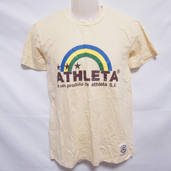 【中古】 【送料無料】 古着 メンズM相当 ATHLETA/アスレタ Tシャツ 半袖 サッカー フッ ...