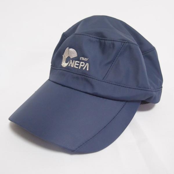 【中古】 【送料無料】 古着 大人用 フリーサイズ NEPA ITALY/ネパ イタリー 裏メッシュ キャップ 帽子 アウトドア スポーツ ネイビー