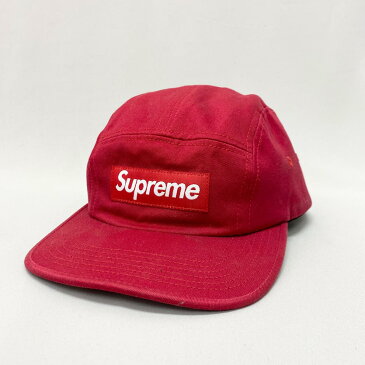 訳あり◆Supreme シュプリーム キャンプキャップ◆red /赤/レッド/アメリカ製/メンズ/レディース/服飾小物/KI1004【中古】