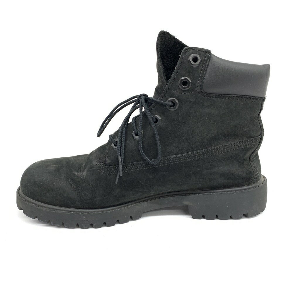 ◆Timberland ティンバーランド レースアップブーツ サイズ24cm◆　black /黒/ブラック/レザー/レディース/シューズ/靴【中古】