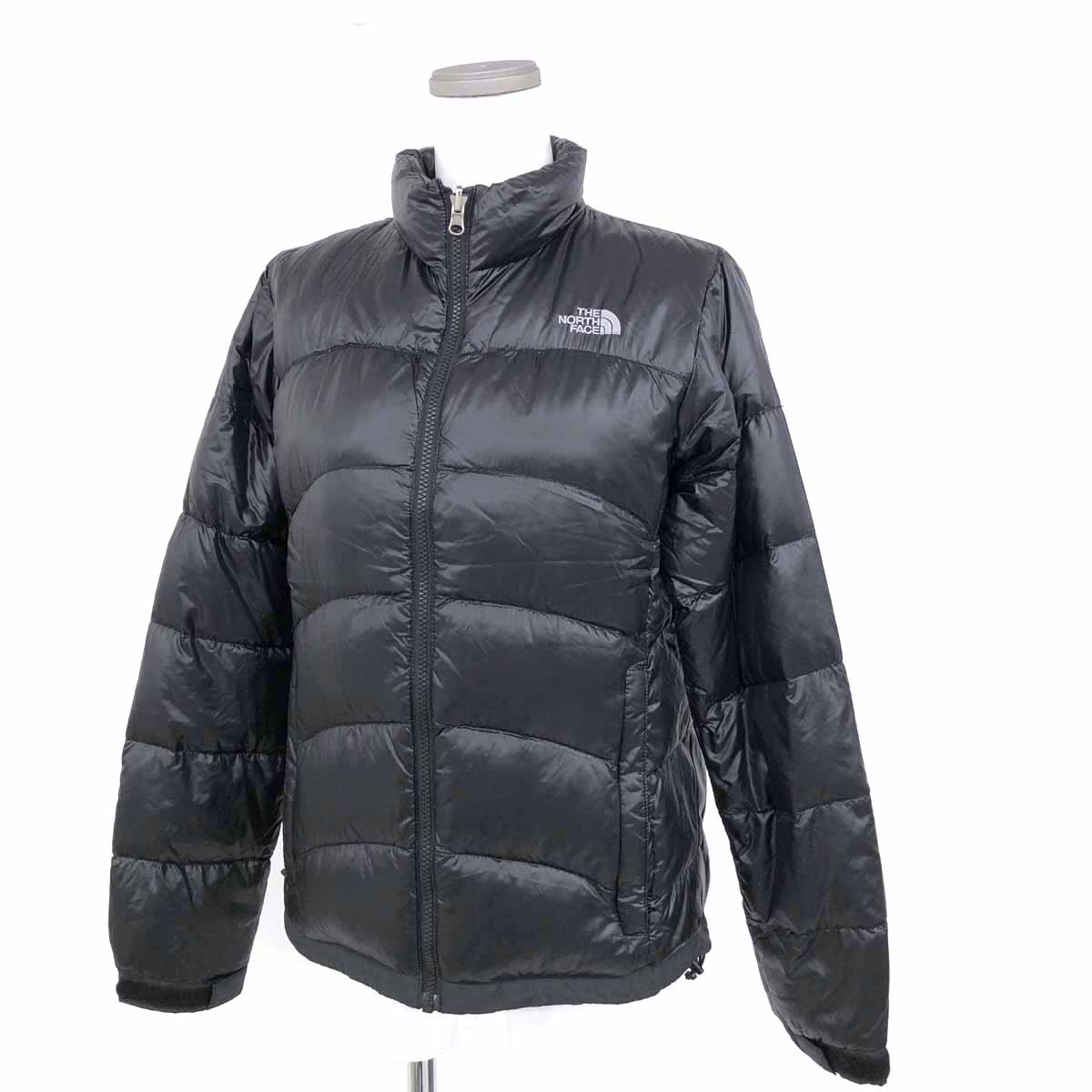 ◆THE NORTH FACE ザノースフェイス ダウンジャケット サイズL◆　black /黒/ブラック/NDW18102/スタンドカラー/レディース/アウター【中古】