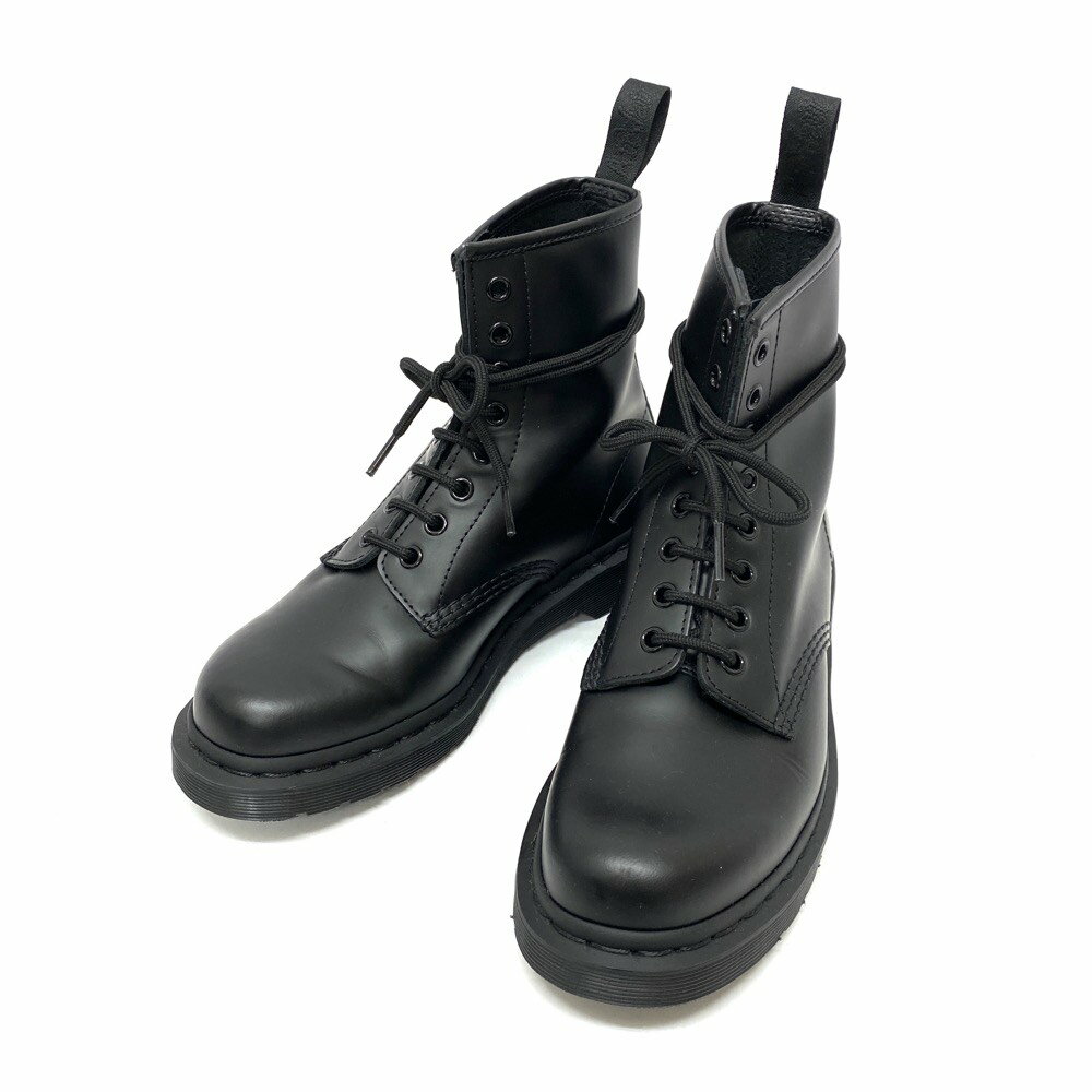 新品同様◆Dr.Martens ドクターマーチン MONO 14353 8ホールブーツ サイズUK5◆black/黒/ブラック/レディース/靴/モノ/8EYE/KI1004【中古】