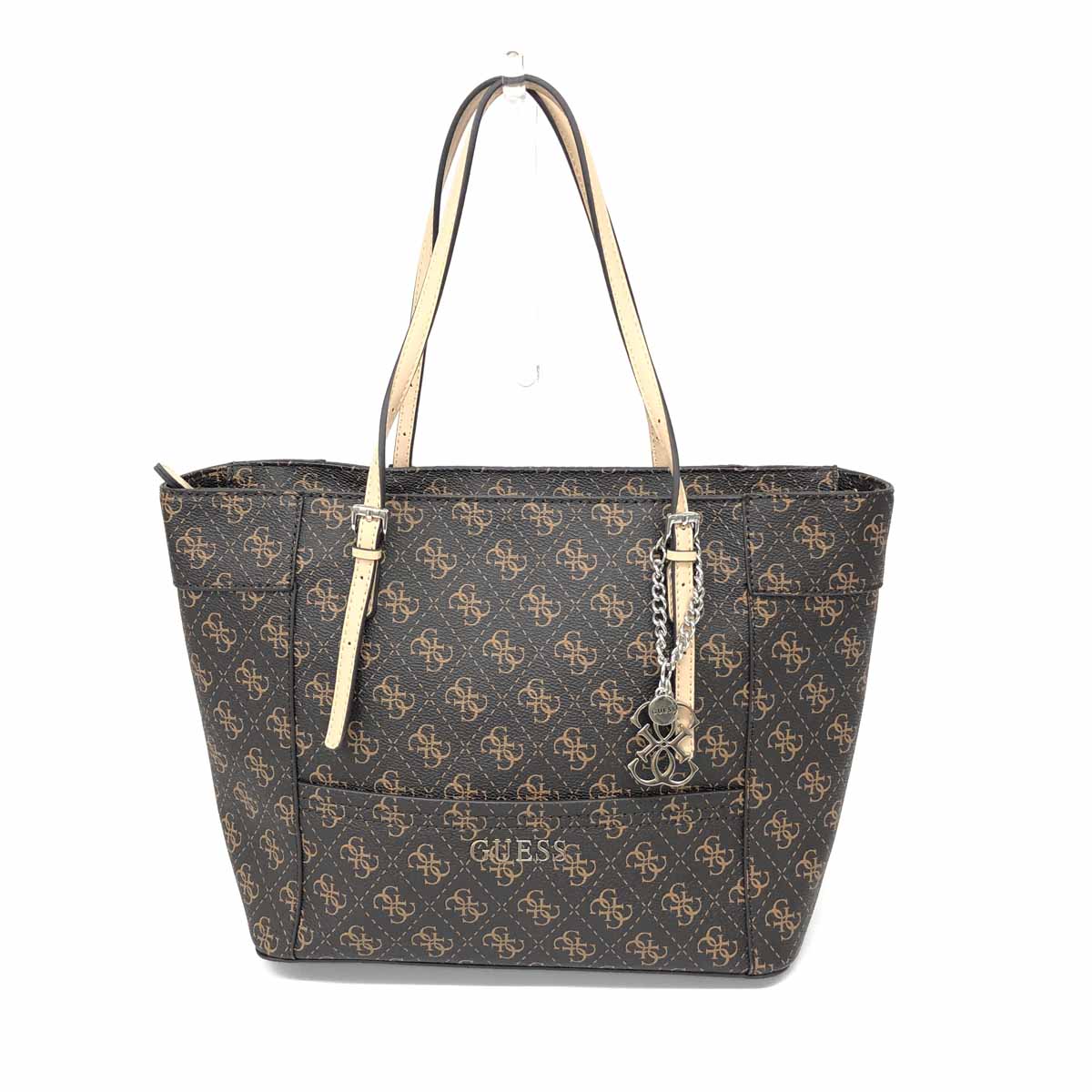 GUESS ゲス トートバッグ 良好 ブラウン レディース bag 鞄 【中古】