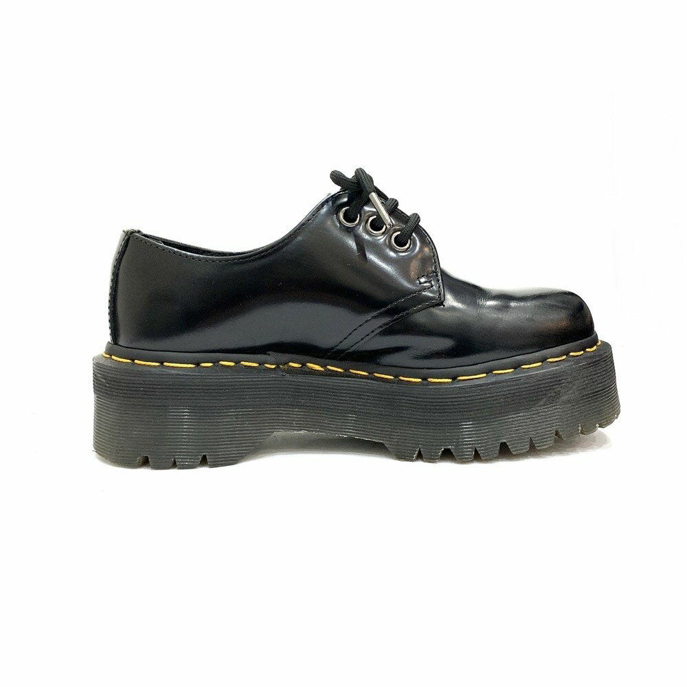 Dr.Martens ドクターマーチン 3ホールシューズ 美品 UK3 ブラック 厚底 レースアップ レディース 靴 KO1014【中古】