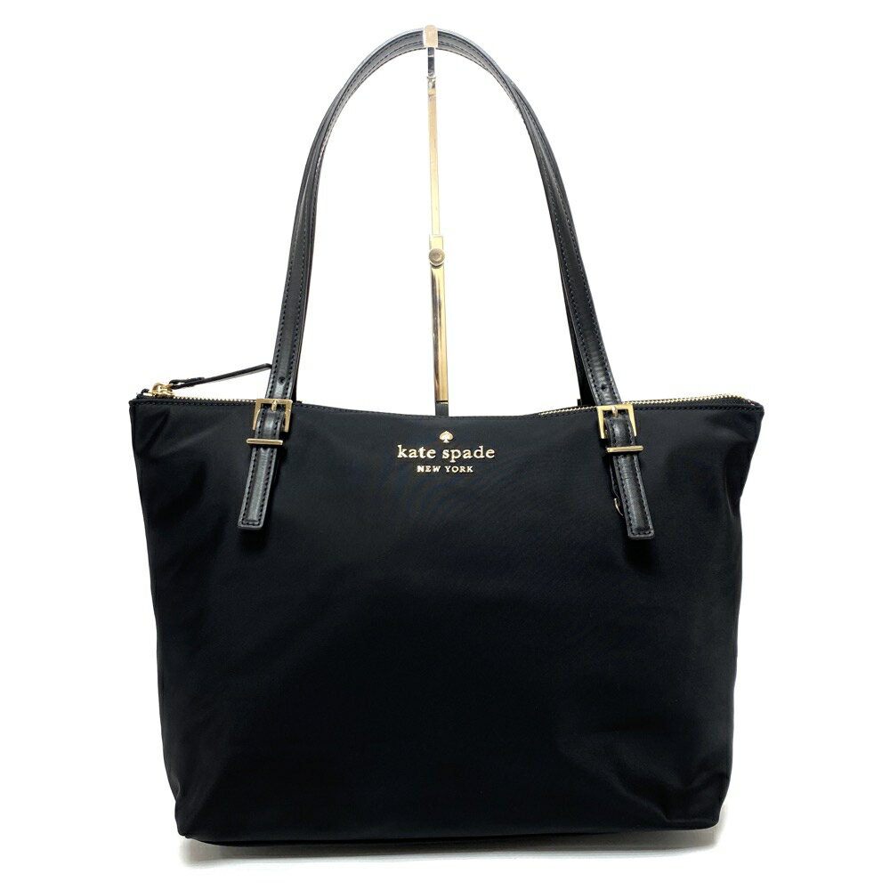 Kate spade ケイトスペード トートバッグ ブラック ナイロン レディース bag 鞄 MU1005【中古】