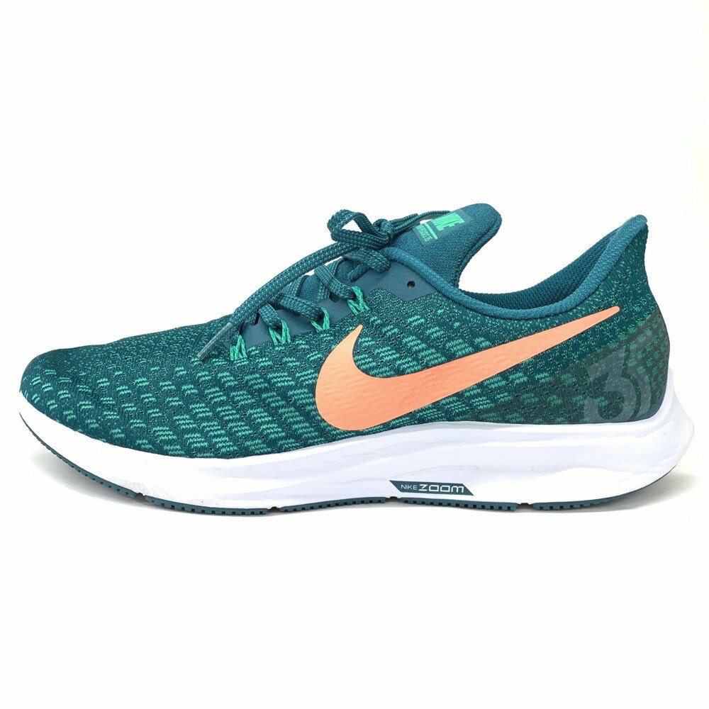 NIKE ナイキ ズームペガサス35 スニーカー 良好 US9.5 94285-300 グリーン メッシュ スニーカー メンズ 靴 シューズ sneakers 【中古】