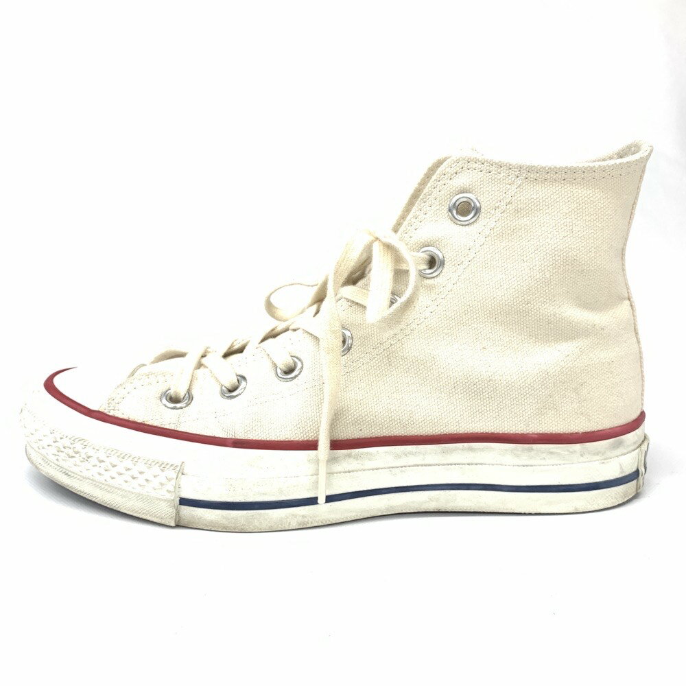 CONVERSE コンバース スニーカー 4 1/2 オフホワイト キャンバス ハイカット レディース 靴 シューズ sneakers 【中古】