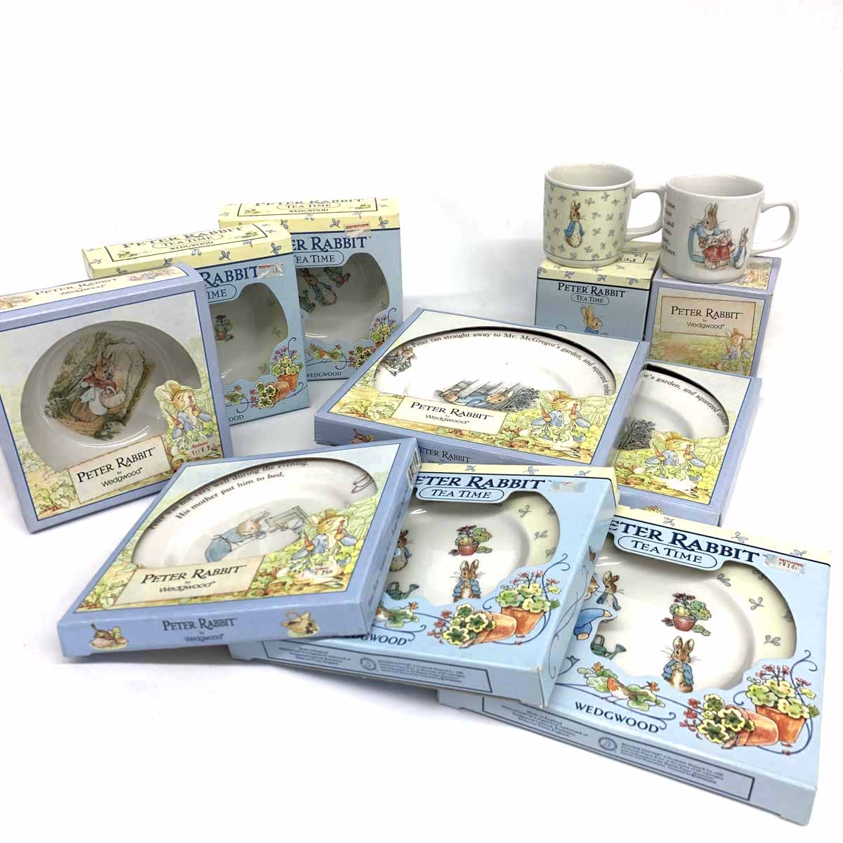 WEDGWOOD ウェッジウッド 食器 マグカップ オートミール プレート 10点まとめ 未使用品 ホワイト ピーターラビット 旧刻印 洋食器 【中古】のサムネイル