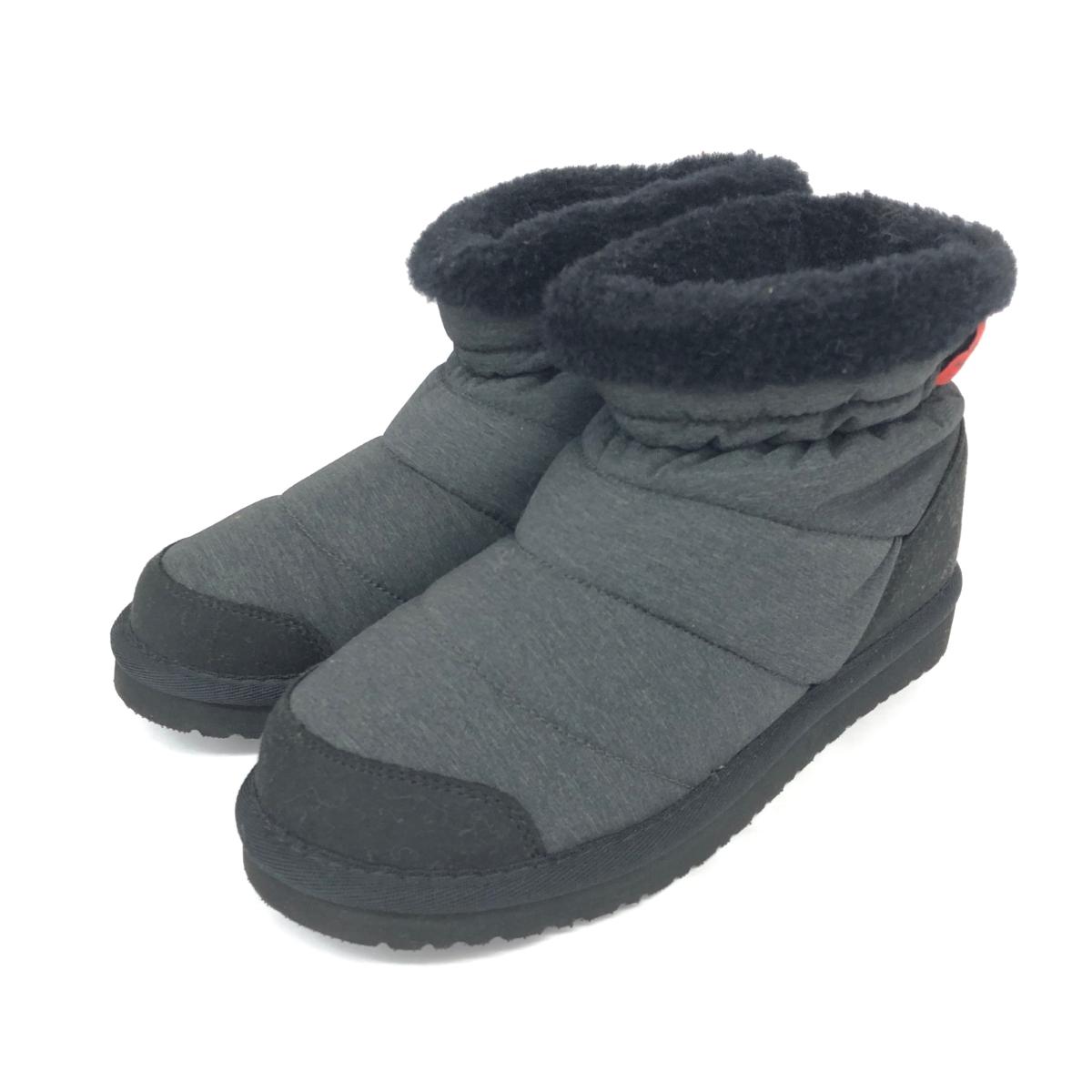 BEARPAW ベアパウ スノーボアブーツ 新品同様 25 グレー 撥水素材 レディース 靴 シューズ ブーティー boots 【中古】