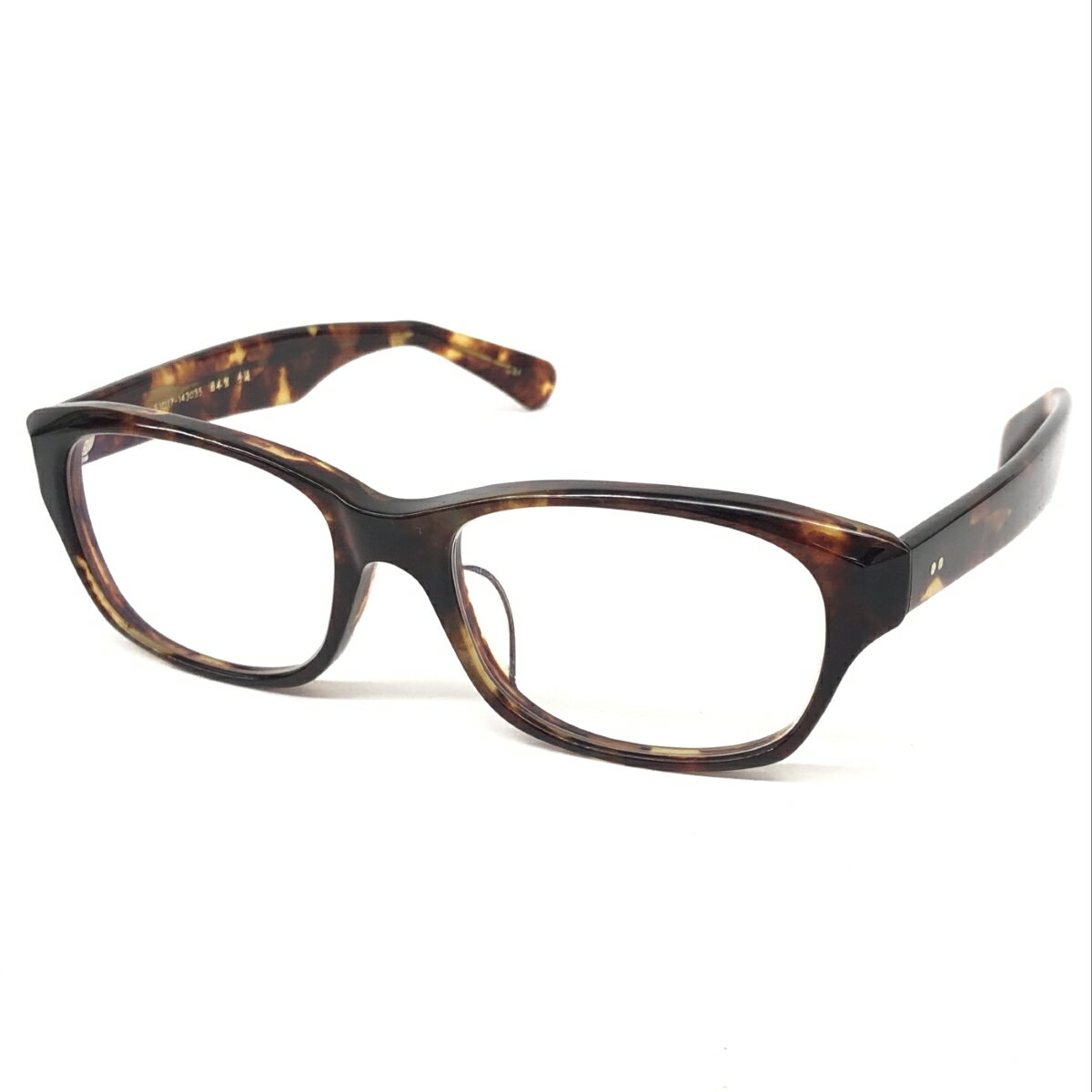 千一作 せんいちさく 第二作 メガネ 良好 ブラウン 手造 べっ甲柄 ユニセックス 日本製 眼鏡 サングラス sunglasses 服飾小物 【中古】のサムネイル