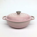 LE CREUSET ルクルーゼ マルミット 両手鍋 22cm シフォンピンク マルミット 調理器具 ...