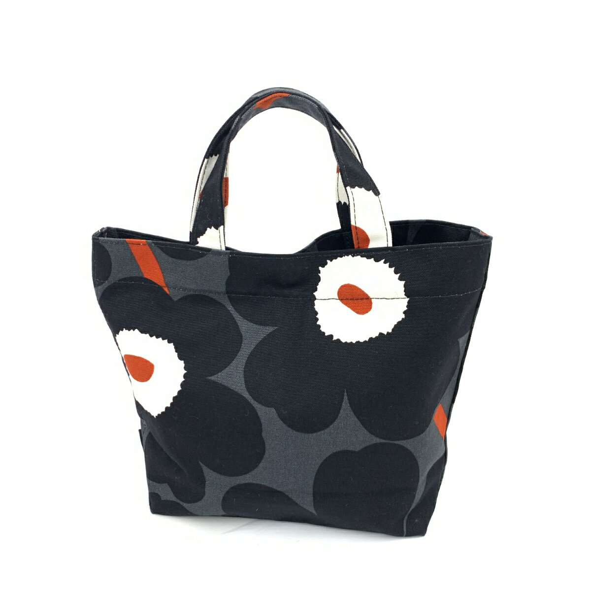 marimekko マリメッコ ヴェロニカ トートバッグ 美品 ブラック キャンバス ウニッコ レディース ハンド ag 鞄 【中古】のサムネイル