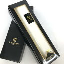 LANVIN ランバン ワイシャツ生地 箱付き 未使用品 ホワイト 綿100% メンズ 贈答品 引き出物 ギフト 【中古】