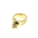 HERMES エルメス ケリーリング 美品 ゴールドカラー K18YG レディース 総重量:13g 指輪 ring jewelry ジュエリー 【中古】