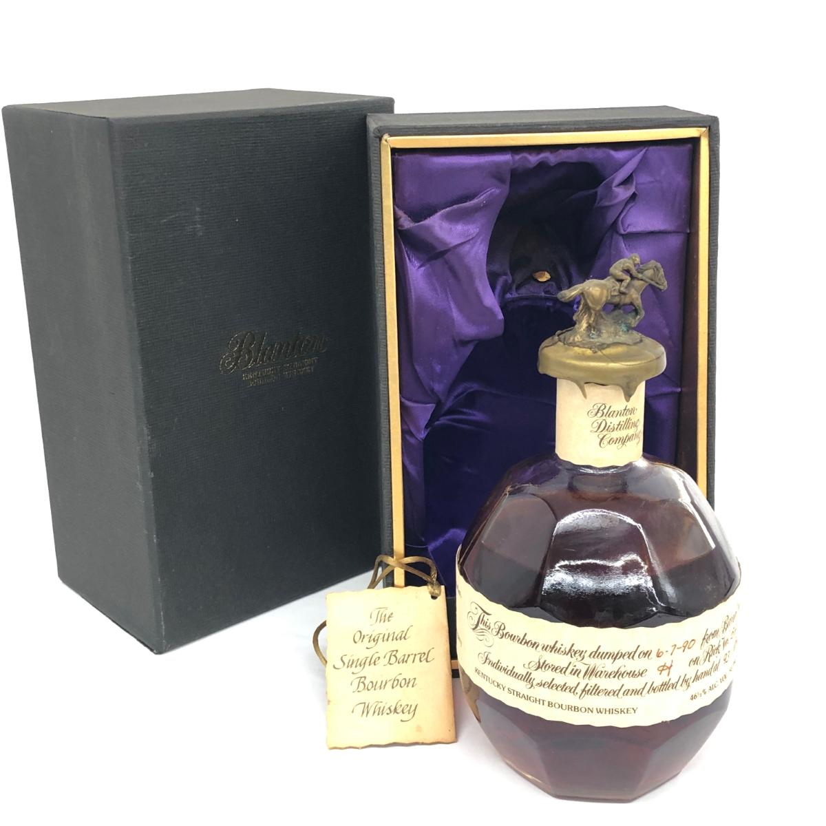 Blanton's SINGLE BARREL シングルバレル ウイスキー 未開栓/年齢確認必須 バーボンなど 1990年製造 お酒 【中古】