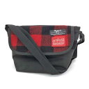 manhattan Portage マンハッタンポーテージ ショルダーバッグ 良好 ブラック/レッド ユニセックス 斜め掛け bag 鞄 ウールリッチ 【中古】