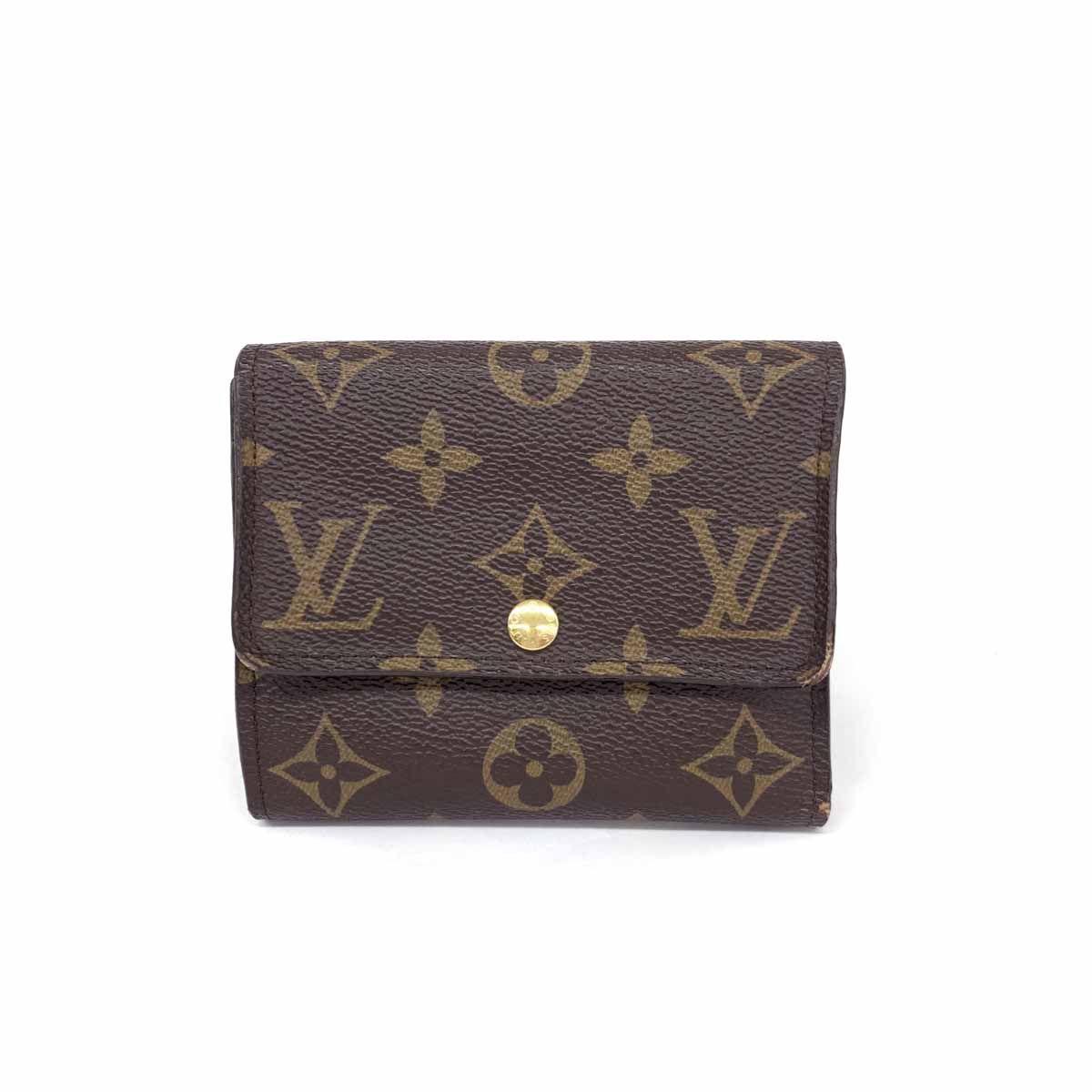 LOUIS VUITTON ルイヴィトン ポルトフォイユアナイス モノグラム 三つ折り財布 M60402 CA2104 ブラウン レディース 【中古】