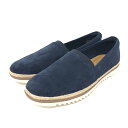 Clarks クラークス スリッポン スニーカー 未使用品 UK5 1/2 ネイビー スエード レディース 靴 シューズ sneakers 【中古】