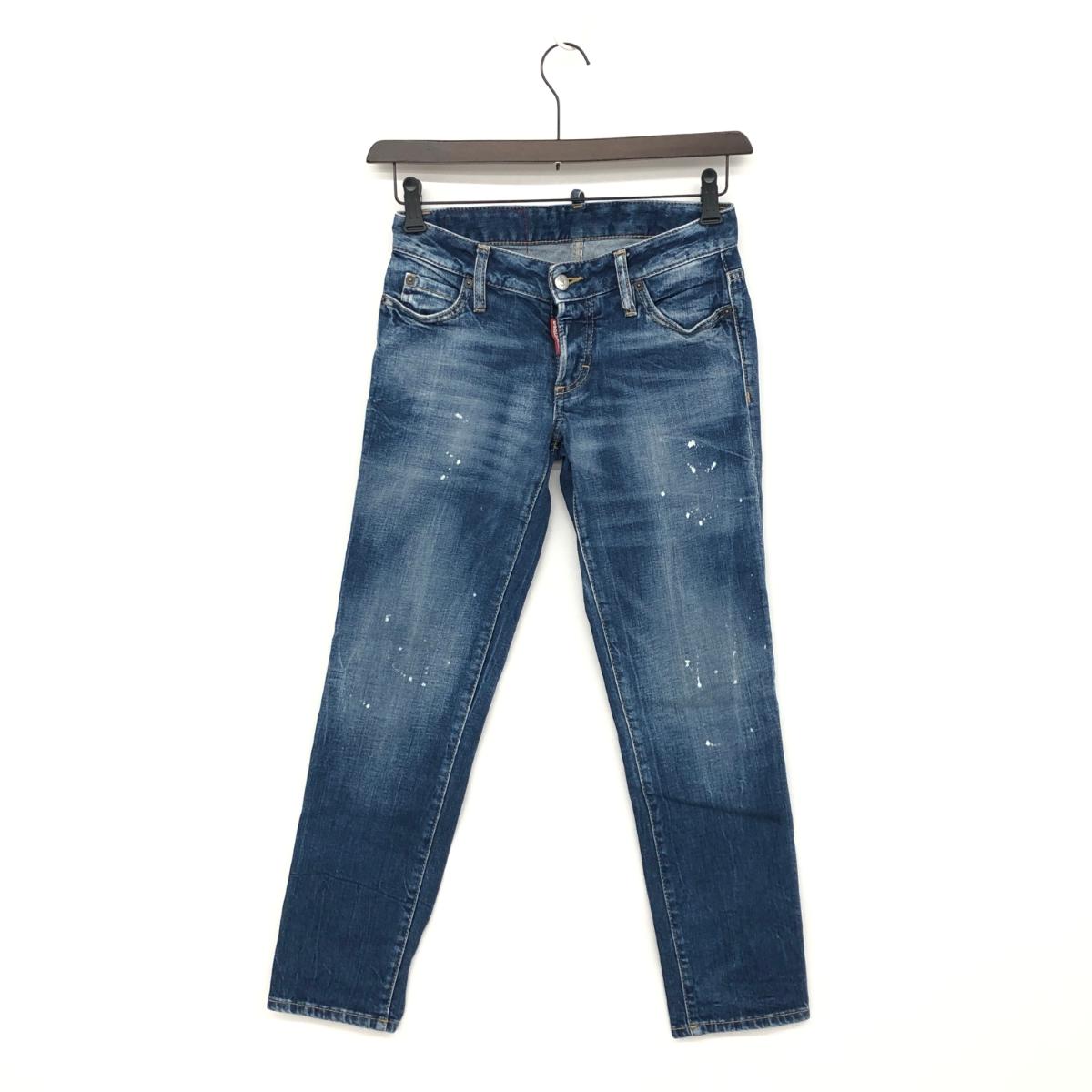 Dsquared2 ディースクエアード デニムパンツ 良好 34 S80LA0006 ブルー コットン レディース 20SS ボトムス 【中古】