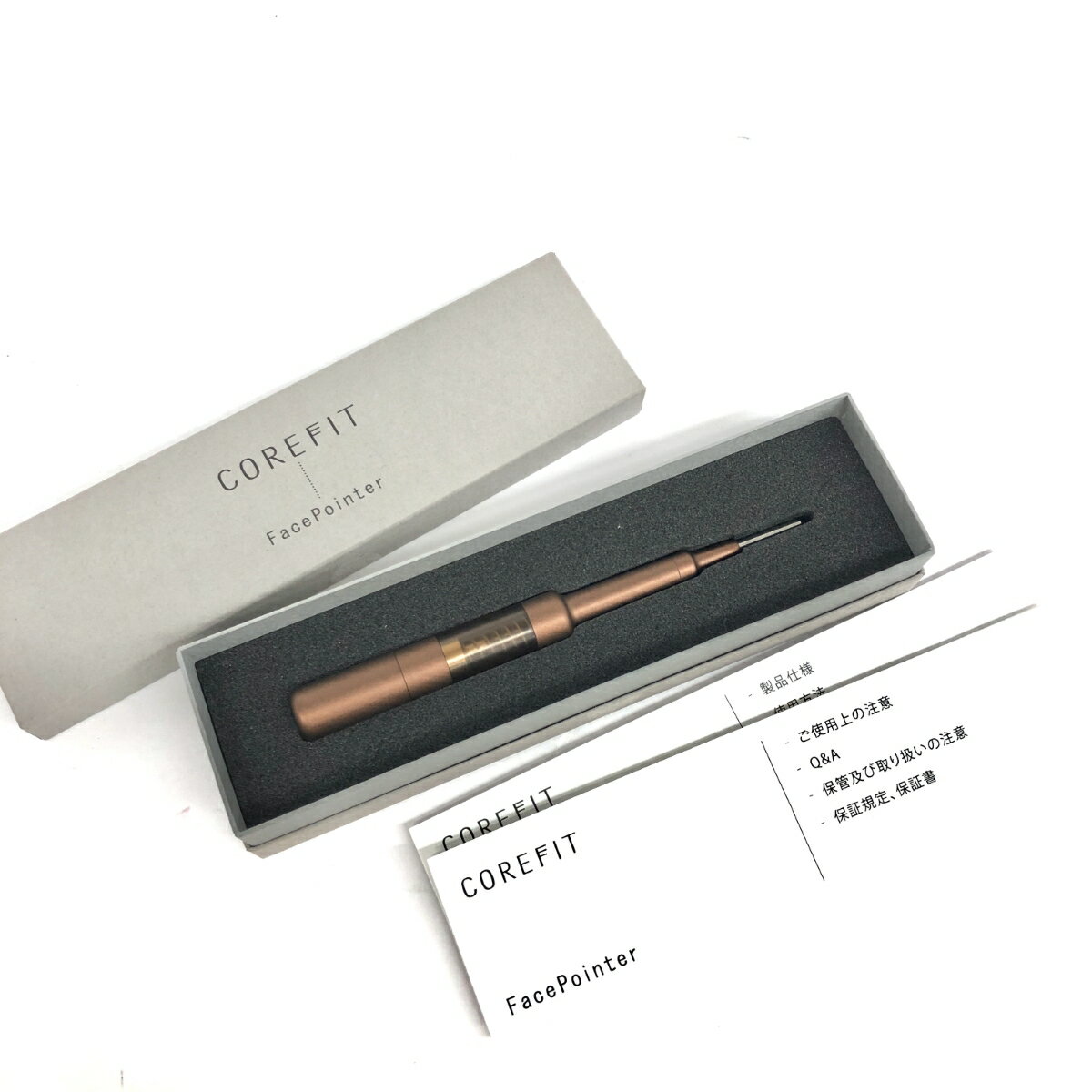 COREFIT コアフィット FacePointer フェイスポインター 箱付 美品 ブラウン 顔ツボ押し 美顔器 美容機器 家電 【中古】のサムネイル