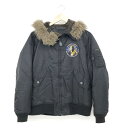 HYSTERIC GLAMOUR ヒステリックグラマー ブルゾン サイズM 0263AB01 ブラック ナイロン メンズ アウター スパイダーN-2Bジャケット 【中古】