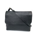 HERZ ヘルツ ショルダーバッグ 良好 ブラック レザー ユニセックス 斜め掛け bag 鞄 【中古】