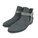 DIANA ダイアナ ショートブーツ 未使用品 22 1/2 グレー レザー レディース 靴 シューズ ブーティー boots 【中古】