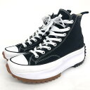 CONVERSE コンバース Run Star Hike ハイカットスニーカー 美品 9.5 166800C ブラック メンズ 靴 シューズ sneakers ランスターハイク 【中古】