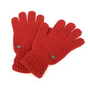 Vivienne Westwood ヴィヴィアンウエストウッド 手袋 美品 レッド ニット オーブ刺繡 レディース glove グローブ 服飾小物 【中古】