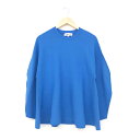 ENFOLD エンフォルド 長袖ニット 良好 38 ブルー レディース DOUBLE FACE A-LINE PULLOVER トップス 23SS 300GS2...
