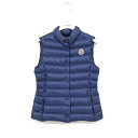 MONCLER モンクレール ダウンベスト キッズサイズ12Y ブルー ダウン90％ キッズ LIA ...