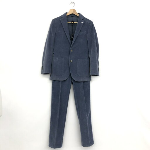 Lubiam ルビアム 2B セットアップ ブルー メンズ 上下セット スーツ フォーマル 紳士服 コーデュロイ ラペルピン 【中古】 【202501】 Lubiam ルビアム 2B セットアップ ブルー メンズ 上下セット スーツ フォーマル 紳士服 コーデュロイ ラペルピン 【中古】 【202501】