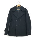 BURBERRY BLACK LABEL バーバリーブラックレーベル P コート M ブラック メンズ アウター 【中古】