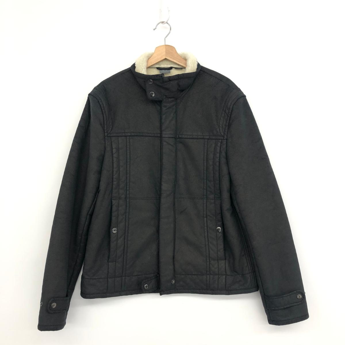 ARMANI EXCHANGE アルマーニエクスチェンジ フェイクムートン ジャケット L ブラウン メンズ アウター 【中古】