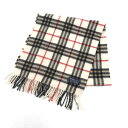 Burberry's バーバリーズ マフラー ライトベージュ レディース ストール 襟巻 服飾小物 ノバチェック 【中古】