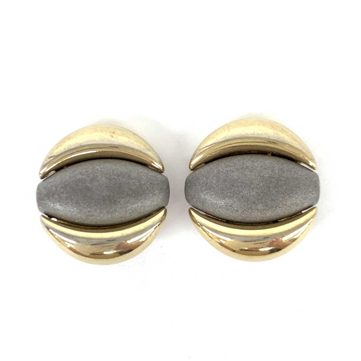 NINA RICCI ニナリッチ イヤリング ゴールドカラー×グレー ラウンド クリップ レディース ヴィンテージ accessory アクセサリー 【中古】(4)