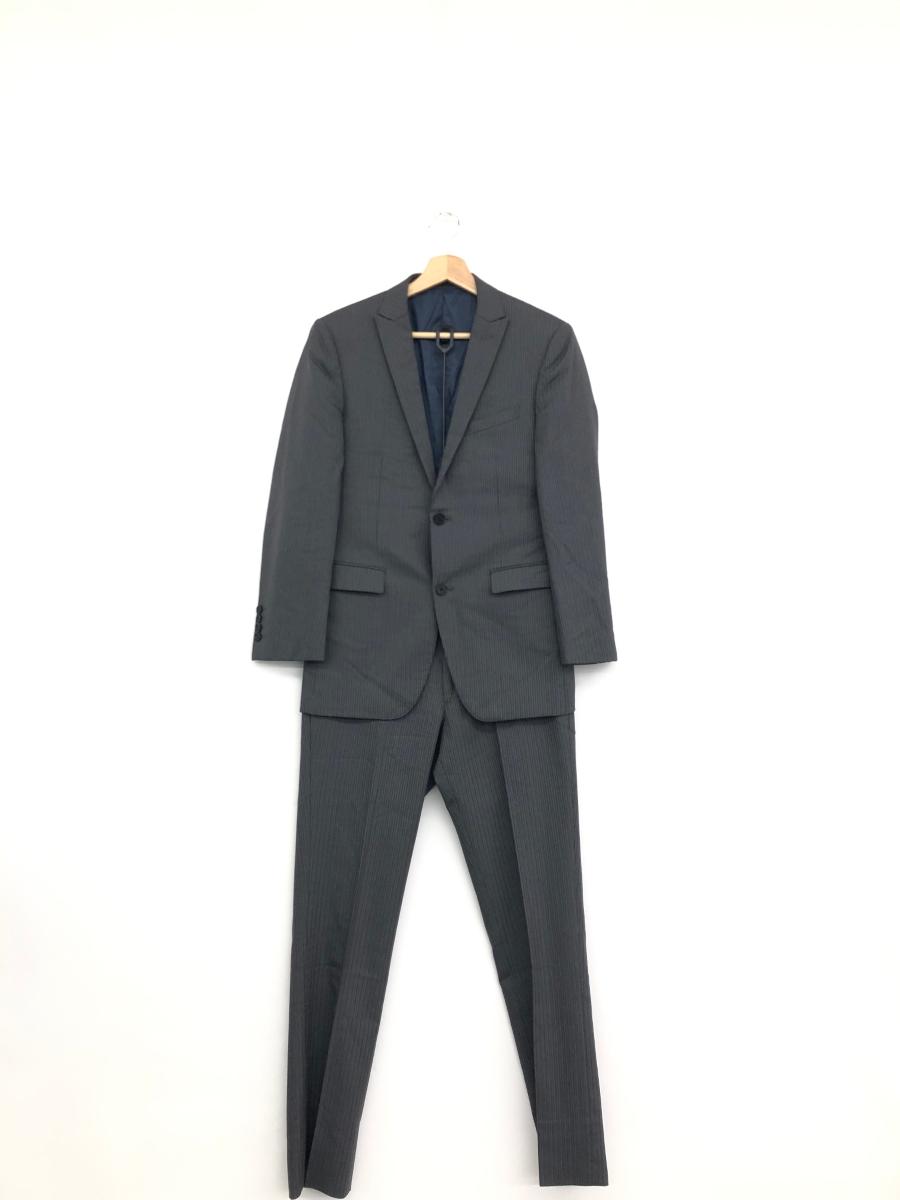 BURBERRY BLACK LABEL バーバリーブラックレーベル 2Bスーツ セットアップ D1H23-206-06 グレー メンズ 上下セット フォーマル 【中古】