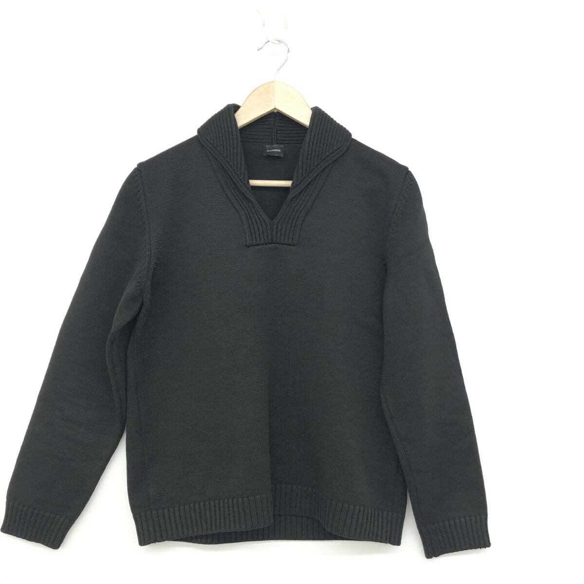 JIL SANDER ジルサンダー 長袖ニット サイズ52 ブラック メンズ トップス ヴァルーズ ミドルゲージ 【中古】