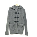 TRUSSARDI トラサルディ フーディニット サイズ38 グレー レディース トップス 長袖 カーディガン トグル 【中古】